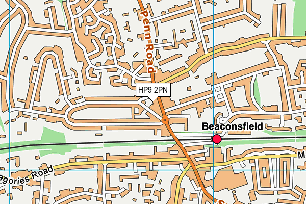 HP9 2PN map - OS VectorMap District (Ordnance Survey) HP9 2PN map - OS VectorMap District (Ordnance Survey)