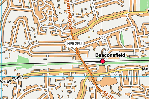 HP9 2PU map - OS VectorMap District (Ordnance Survey) HP9 2PU map - OS VectorMap District (Ordnance Survey)
