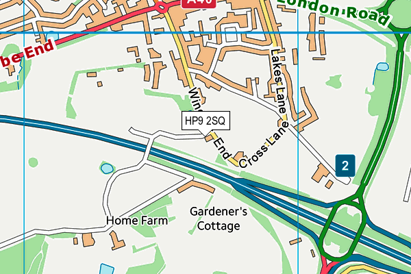 HP9 2SQ map - OS VectorMap District (Ordnance Survey) HP9 2SQ map - OS VectorMap District (Ordnance Survey)