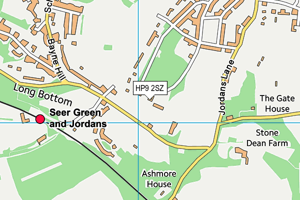 HP9 2SZ map - OS VectorMap District (Ordnance Survey) HP9 2SZ map - OS VectorMap District (Ordnance Survey)