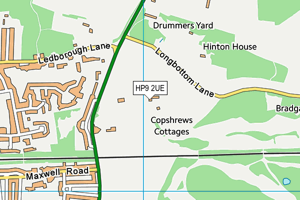 HP9 2UE map - OS VectorMap District (Ordnance Survey) HP9 2UE map - OS VectorMap District (Ordnance Survey)