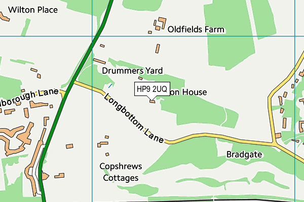 HP9 2UQ map - OS VectorMap District (Ordnance Survey) HP9 2UQ map - OS VectorMap District (Ordnance Survey)