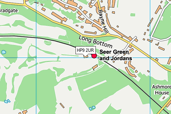 HP9 2UR map - OS VectorMap District (Ordnance Survey) HP9 2UR map - OS VectorMap District (Ordnance Survey)