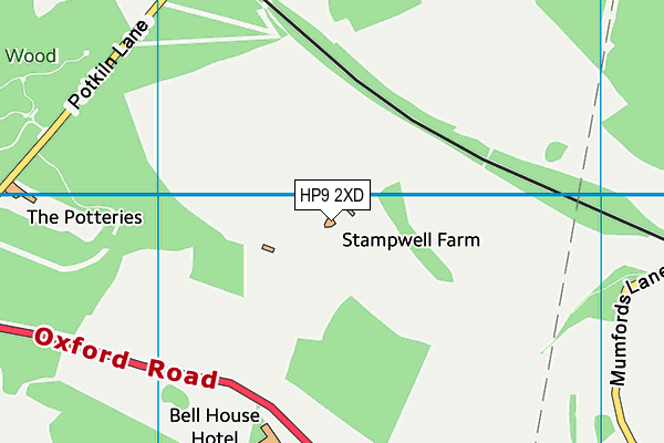 HP9 2XD map - OS VectorMap District (Ordnance Survey) HP9 2XD map - OS VectorMap District (Ordnance Survey)