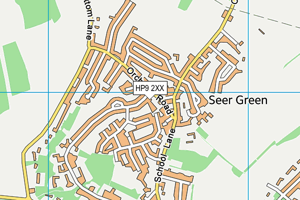 HP9 2XX map - OS VectorMap District (Ordnance Survey) HP9 2XX map - OS VectorMap District (Ordnance Survey)