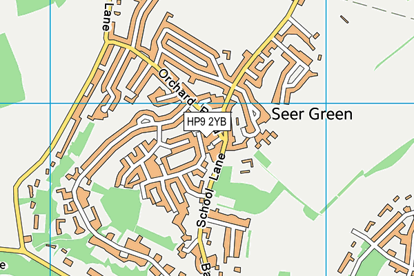HP9 2YB map - OS VectorMap District (Ordnance Survey) HP9 2YB map - OS VectorMap District (Ordnance Survey)