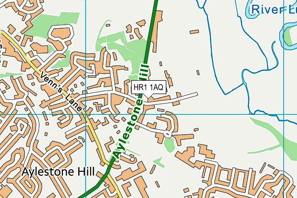 HR1 1AQ map - OS VectorMap District (Ordnance Survey)