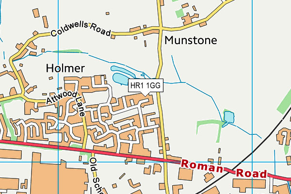 HR1 1GG map - OS VectorMap District (Ordnance Survey) HR1 1GG map - OS VectorMap District (Ordnance Survey)