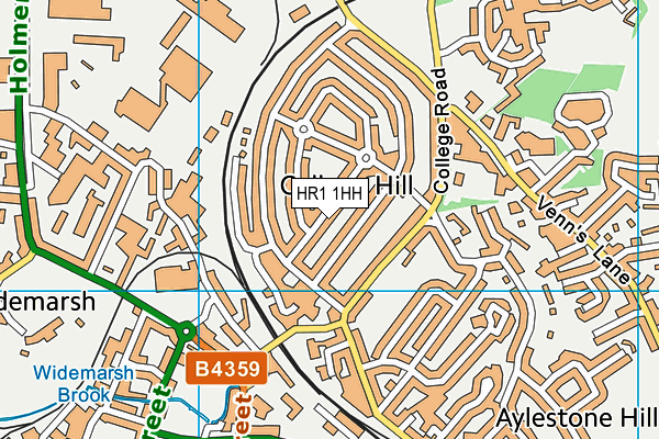 HR1 1HH map - OS VectorMap District (Ordnance Survey) HR1 1HH map - OS VectorMap District (Ordnance Survey)