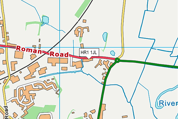 HR1 1JL map - OS VectorMap District (Ordnance Survey)