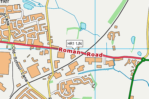 HR1 1JN map - OS VectorMap District (Ordnance Survey)