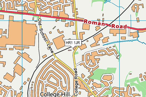 HR1 1JR map - OS VectorMap District (Ordnance Survey) HR1 1JR map - OS VectorMap District (Ordnance Survey)