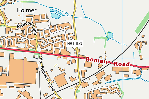 HR1 1LG map - OS VectorMap District (Ordnance Survey) HR1 1LG map - OS VectorMap District (Ordnance Survey)