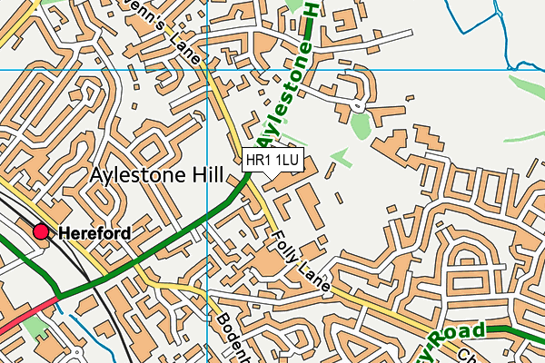 HR1 1LU map - OS VectorMap District (Ordnance Survey) HR1 1LU map - OS VectorMap District (Ordnance Survey)