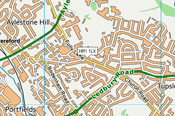 HR1 1LX map - OS VectorMap District (Ordnance Survey) HR1 1LX map - OS VectorMap District (Ordnance Survey)