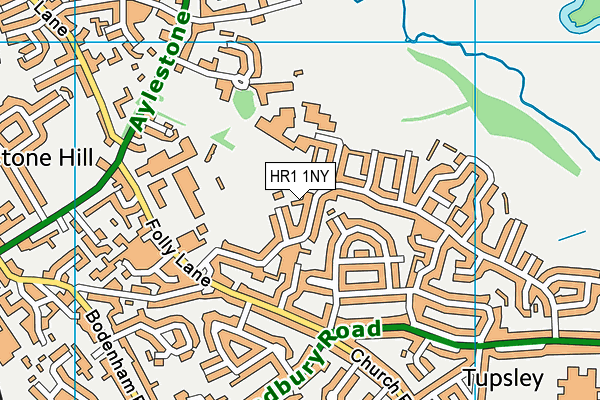 HR1 1NY map - OS VectorMap District (Ordnance Survey)