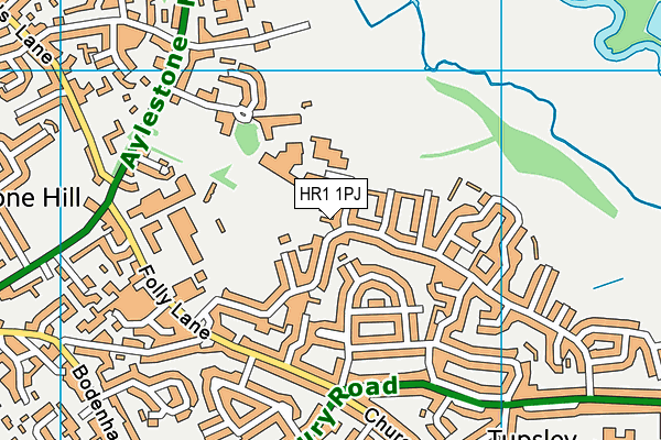 HR1 1PJ map - OS VectorMap District (Ordnance Survey) HR1 1PJ map - OS VectorMap District (Ordnance Survey)