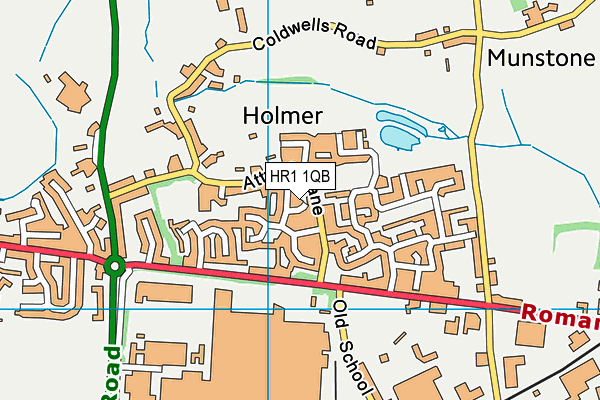 HR1 1QB map - OS VectorMap District (Ordnance Survey) HR1 1QB map - OS VectorMap District (Ordnance Survey)
