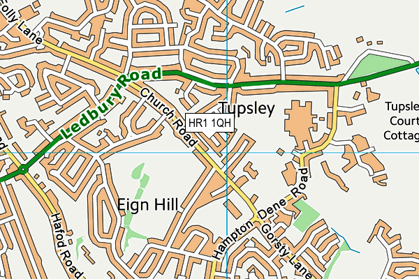 HR1 1QH map - OS VectorMap District (Ordnance Survey) HR1 1QH map - OS VectorMap District (Ordnance Survey)