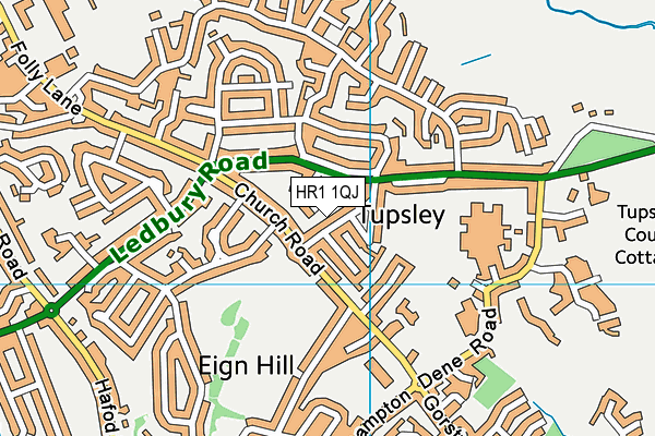 HR1 1QJ map - OS VectorMap District (Ordnance Survey)