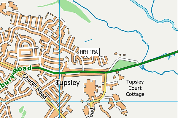 HR1 1RA map - OS VectorMap District (Ordnance Survey)