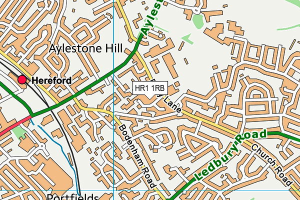 HR1 1RB map - OS VectorMap District (Ordnance Survey) HR1 1RB map - OS VectorMap District (Ordnance Survey)