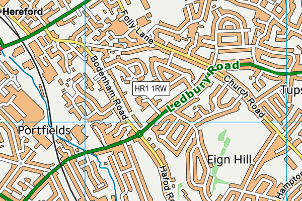 HR1 1RW map - OS VectorMap District (Ordnance Survey) HR1 1RW map - OS VectorMap District (Ordnance Survey)
