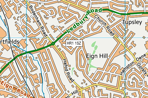 HR1 1SZ map - OS VectorMap District (Ordnance Survey)