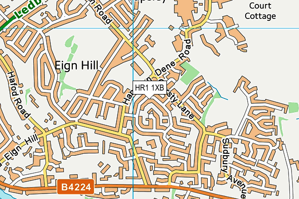 HR1 1XB map - OS VectorMap District (Ordnance Survey) HR1 1XB map - OS VectorMap District (Ordnance Survey)