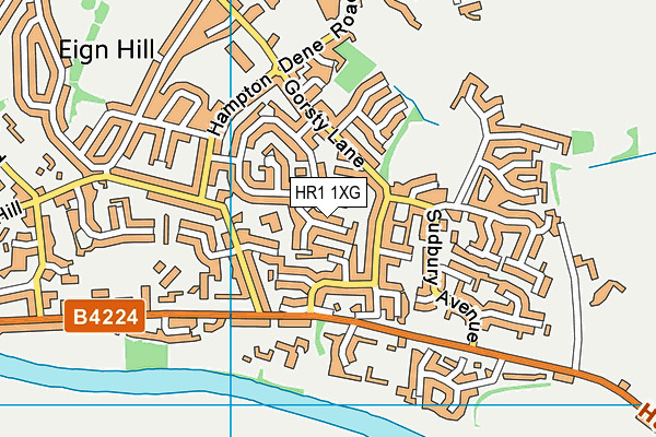 HR1 1XG map - OS VectorMap District (Ordnance Survey) HR1 1XG map - OS VectorMap District (Ordnance Survey)