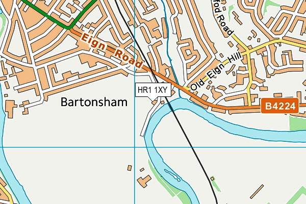 HR1 1XY map - OS VectorMap District (Ordnance Survey)
