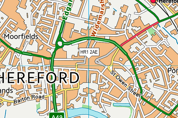 HR1 2AE map - OS VectorMap District (Ordnance Survey) HR1 2AE map - OS VectorMap District (Ordnance Survey)