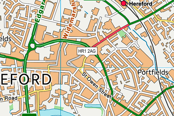 HR1 2AG map - OS VectorMap District (Ordnance Survey) HR1 2AG map - OS VectorMap District (Ordnance Survey)