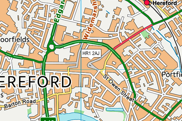 HR1 2AJ map - OS VectorMap District (Ordnance Survey) HR1 2AJ map - OS VectorMap District (Ordnance Survey)