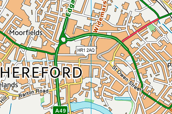 HR1 2AQ map - OS VectorMap District (Ordnance Survey) HR1 2AQ map - OS VectorMap District (Ordnance Survey)