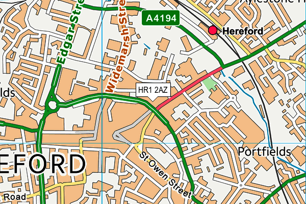 HR1 2AZ map - OS VectorMap District (Ordnance Survey) HR1 2AZ map - OS VectorMap District (Ordnance Survey)