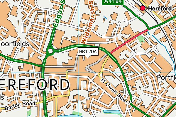 HR1 2DA map - OS VectorMap District (Ordnance Survey) HR1 2DA map - OS VectorMap District (Ordnance Survey)
