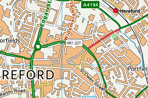 HR1 2DT map - OS VectorMap District (Ordnance Survey) HR1 2DT map - OS VectorMap District (Ordnance Survey)