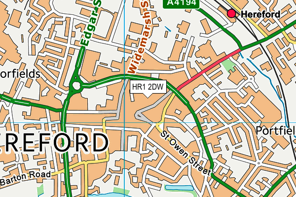 HR1 2DW map - OS VectorMap District (Ordnance Survey) HR1 2DW map - OS VectorMap District (Ordnance Survey)