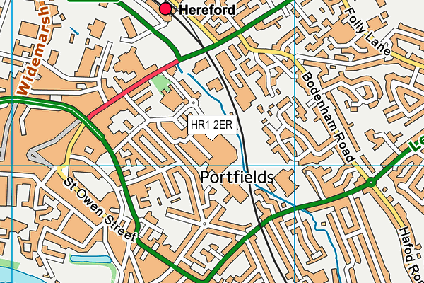 HR1 2ER map - OS VectorMap District (Ordnance Survey) HR1 2ER map - OS VectorMap District (Ordnance Survey)