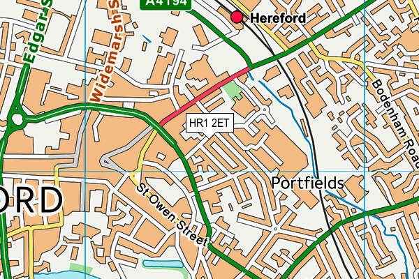 HR1 2ET map - OS VectorMap District (Ordnance Survey) HR1 2ET map - OS VectorMap District (Ordnance Survey)