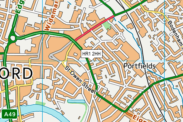 HR1 2HH map - OS VectorMap District (Ordnance Survey) HR1 2HH map - OS VectorMap District (Ordnance Survey)
