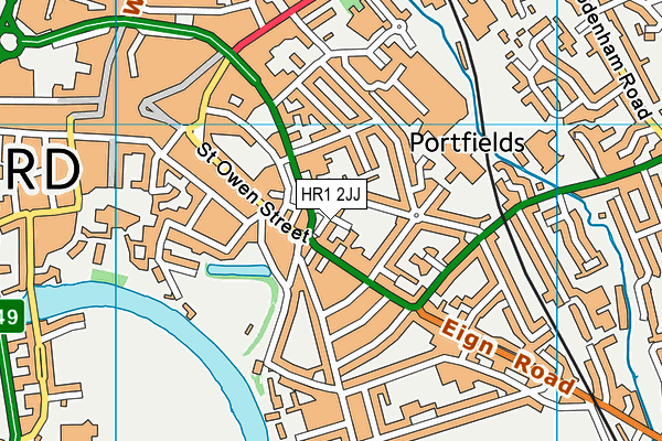 HR1 2JJ map - OS VectorMap District (Ordnance Survey) HR1 2JJ map - OS VectorMap District (Ordnance Survey)
