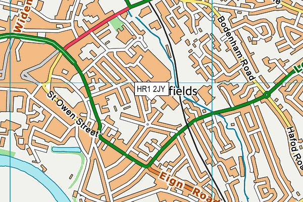 HR1 2JY map - OS VectorMap District (Ordnance Survey) HR1 2JY map - OS VectorMap District (Ordnance Survey)