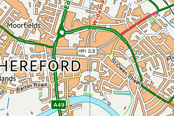 HR1 2LB map - OS VectorMap District (Ordnance Survey) HR1 2LB map - OS VectorMap District (Ordnance Survey)