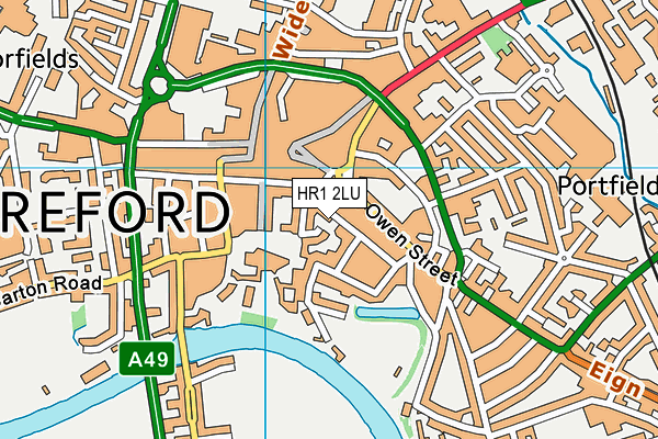HR1 2LU map - OS VectorMap District (Ordnance Survey) HR1 2LU map - OS VectorMap District (Ordnance Survey)
