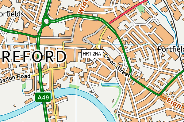 HR1 2NA map - OS VectorMap District (Ordnance Survey) HR1 2NA map - OS VectorMap District (Ordnance Survey)