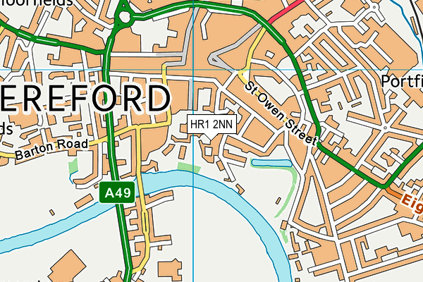 HR1 2NN map - OS VectorMap District (Ordnance Survey) HR1 2NN map - OS VectorMap District (Ordnance Survey)