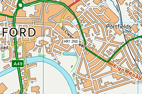 HR1 2NS map - OS VectorMap District (Ordnance Survey) HR1 2NS map - OS VectorMap District (Ordnance Survey)