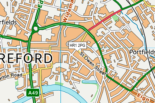 HR1 2PG map - OS VectorMap District (Ordnance Survey) HR1 2PG map - OS VectorMap District (Ordnance Survey)